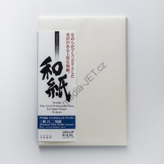 AWAGAMI Mitsumata White Double Layered 95g - Dvouvrstvý Japonský Washi z mitsumata vláken